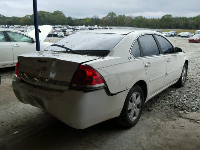 2G1WT55N489244957 - 2008 CHEVROLET IMPALA LT WHITE photo 4