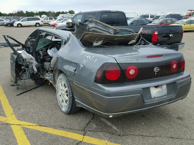 2G1WF52E459169846 - 2005 CHEVROLET IMPALA GRAY photo 3