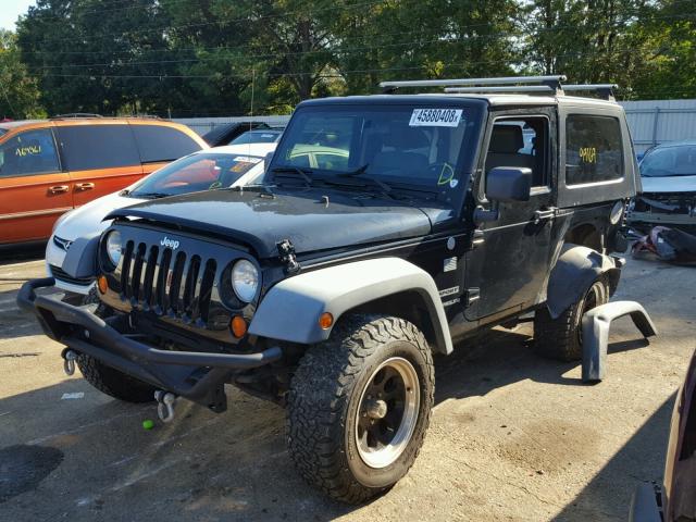 1J4AA2D10AL171342 - 2010 JEEP WRANGLER S BLACK photo 2