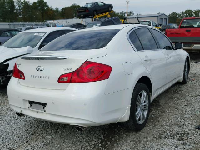 JN1CV6AR7CM972953 - 2012 INFINITI G37 WHITE photo 4