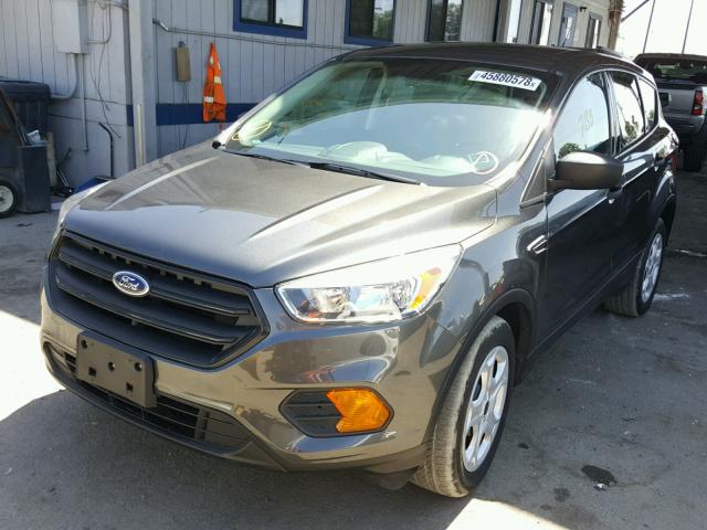 1FMCU0F74HUD77114 - 2017 FORD ESCAPE S GRAY photo 2