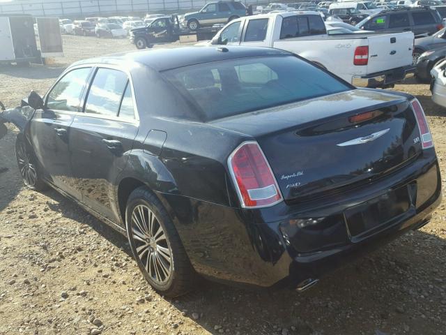 2C3CCAGT9DH645391 - 2013 CHRYSLER 300 V6 BLACK photo 3