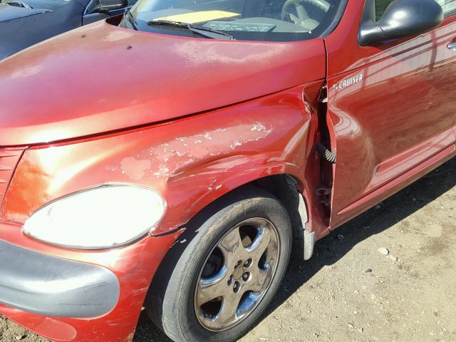 3C8FY4BB71T628004 - 2001 CHRYSLER PT CRUISER RED photo 9