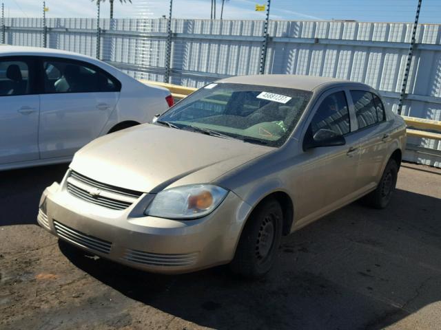 1G1AK55F777274055 - 2007 CHEVROLET COBALT LS GOLD photo 2