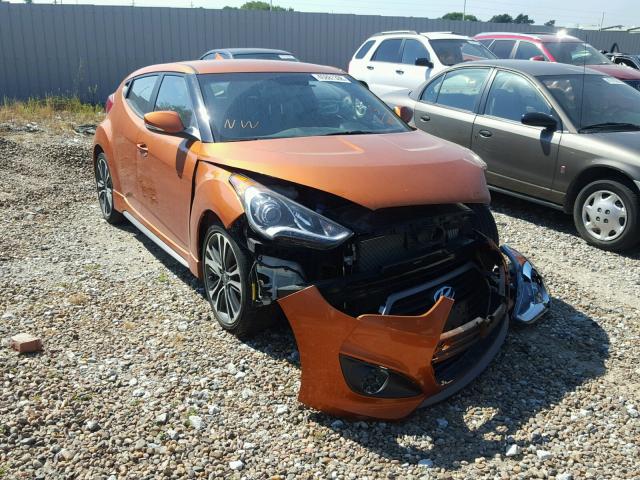 KMHTC6AE5GU273919 - 2016 HYUNDAI VELOSTER T ORANGE photo 1