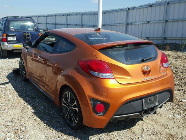 KMHTC6AE5GU273919 - 2016 HYUNDAI VELOSTER T ORANGE photo 3