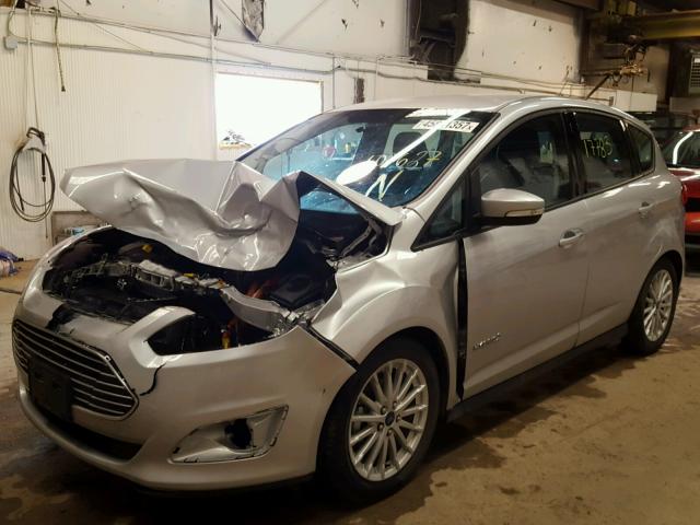 1FADP5AU2GL100627 - 2016 FORD C-MAX SE SILVER photo 2