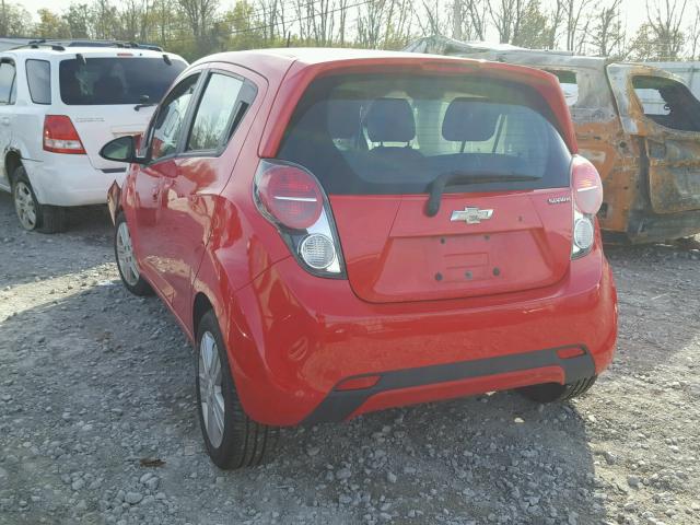 KL8CB6S92DC512247 - 2013 CHEVROLET SPARK LS RED photo 3