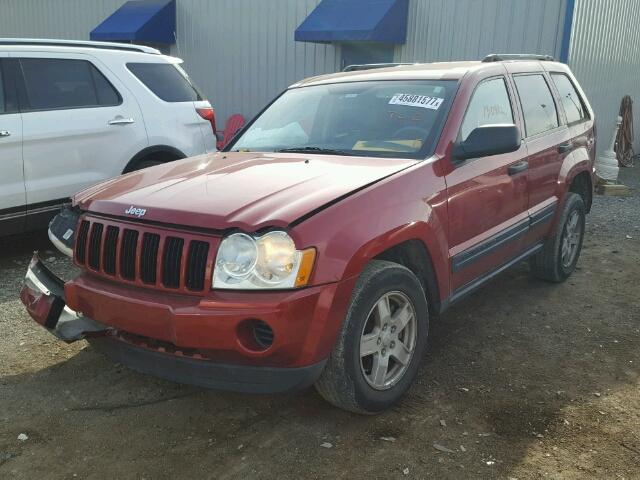 1J4GR48K16C164263 - 2006 JEEP GRAND CHER RED photo 2