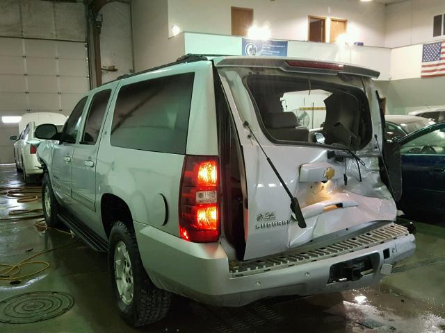 1GNSKJE71DR267087 - 2013 CHEVROLET SUBURBAN K SILVER photo 3