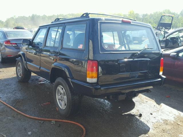 1J4FF68S1XL546195 - 1999 JEEP CHEROKEE BLACK photo 3