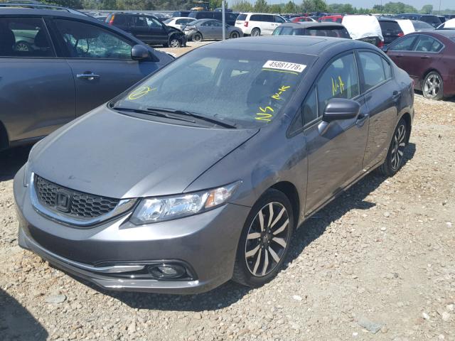 19XFB2F93EE053604 - 2014 HONDA CIVIC EXL GRAY photo 9