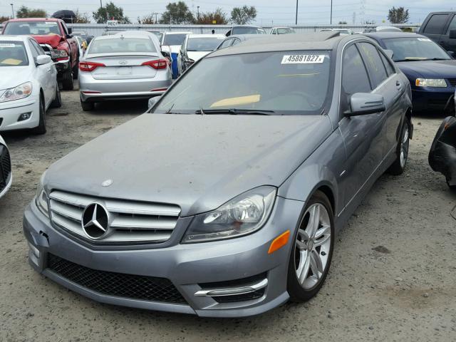 WDDGF4HB6CR221893 - 2012 MERCEDES-BENZ C 250 CHARCOAL photo 2