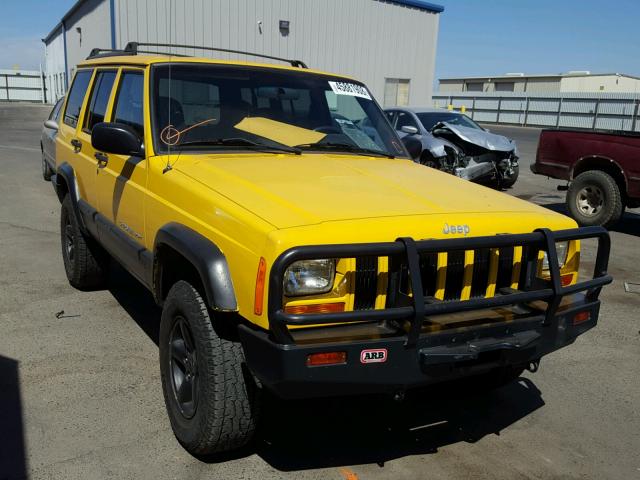 1J4FT48S91L583869 - 2001 JEEP CHEROKEE S YELLOW photo 1