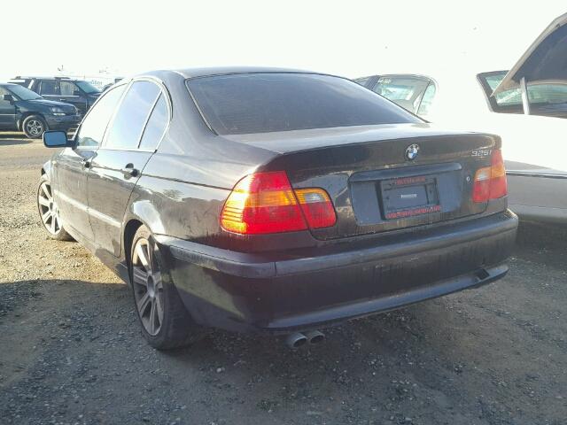 WBAET37482NG84731 - 2002 BMW 325 I BLACK photo 3