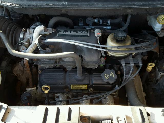 1D4GP24R25B371500 - 2005 DODGE GRAND CARA WHITE photo 7