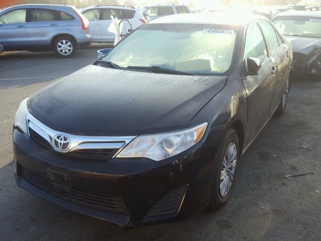 4T1BF1FK9DU212668 - 2013 TOYOTA CAMRY L BLACK photo 2