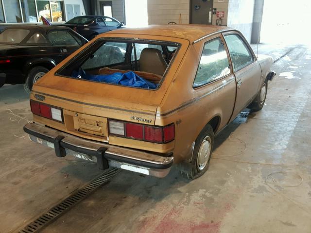 1B089AY300046 - 1980 CHEVROLET CHEVETTE TAN photo 4