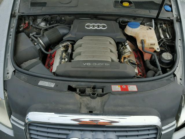 WAUAH74F17N064823 - 2007 AUDI A6 GRAY photo 7