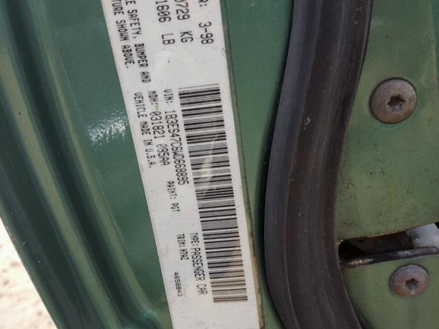 1B3ES47C6WD668895 - 1998 DODGE NEON HIGHL GREEN photo 10