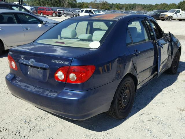 1NXBR32E08Z942686 - 2008 TOYOTA COROLLA CE BLUE photo 4