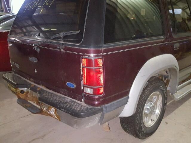 1FMDU34X8PUC02422 - 1993 FORD EXPLORER MAROON photo 10