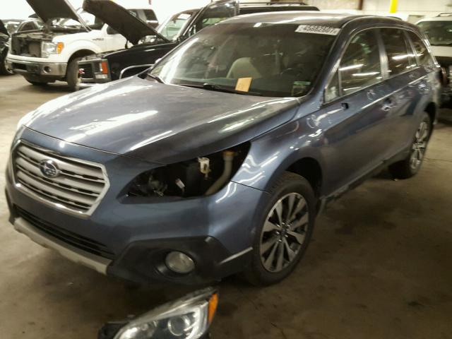 4S4BSELC8F3207986 - 2015 SUBARU OUTBACK 3. BLUE photo 2