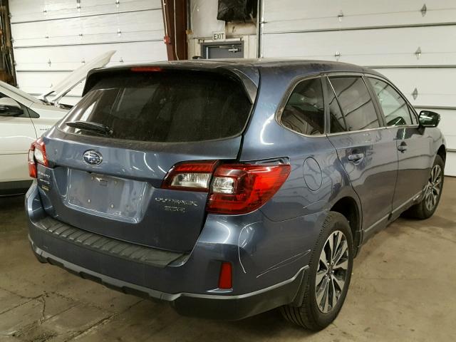 4S4BSELC8F3207986 - 2015 SUBARU OUTBACK 3. BLUE photo 4