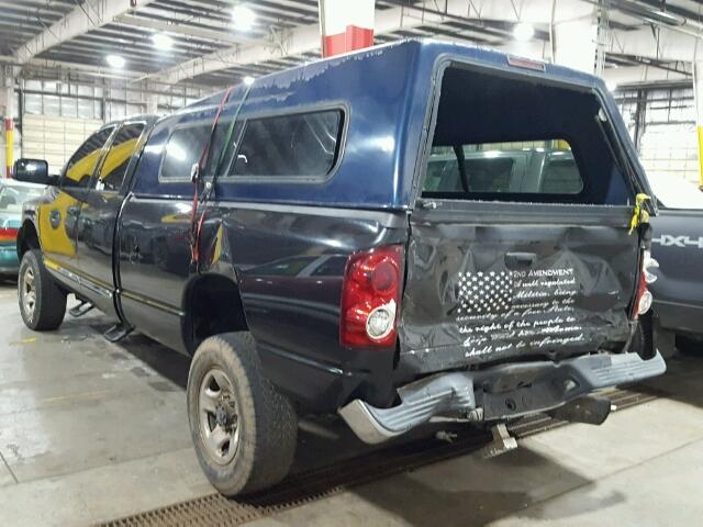 3D7KS28A78G141950 - 2008 DODGE RAM 2500 S შავი ფოტო 3