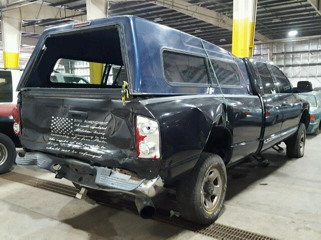 3D7KS28A78G141950 - 2008 DODGE RAM 2500 S შავი ფოტო 4