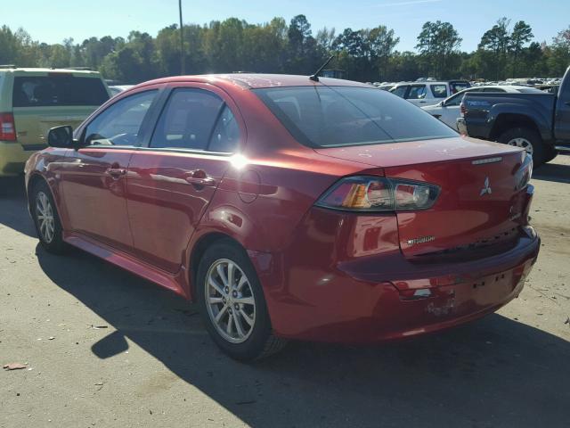 JA32U2FU1BU001686 - 2011 MITSUBISHI LANCER ES/ RED photo 3