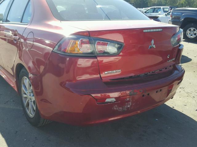 JA32U2FU1BU001686 - 2011 MITSUBISHI LANCER ES/ RED photo 9