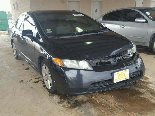 1HGFA16887L033400 - 2007 HONDA CIVIC EX BLACK photo 1