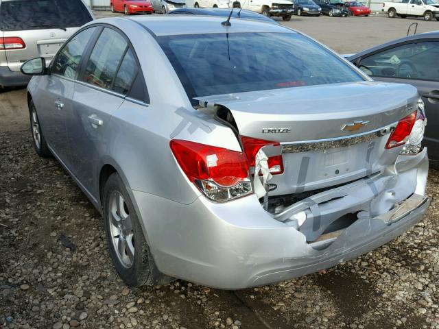 1G1PK5SB4D7275493 - 2013 CHEVROLET CRUZE LT SILVER photo 3