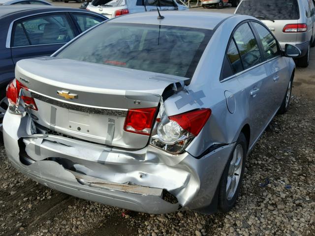 1G1PK5SB4D7275493 - 2013 CHEVROLET CRUZE LT SILVER photo 4