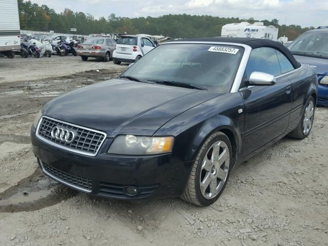 WUARL48HX5K900368 - 2005 AUDI S4 QUATTRO BLACK photo 2