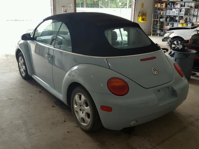 3VWCK21Y53M318377 - 2003 VOLKSWAGEN NEW BEETLE Mavi foto 3