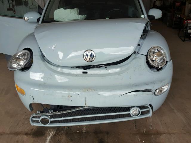 3VWCK21Y53M318377 - 2003 VOLKSWAGEN NEW BEETLE Mavi foto 7