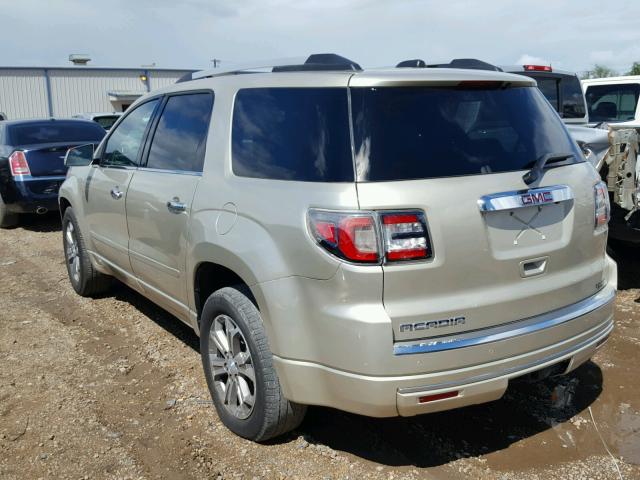 1GKKRRKD9GJ191154 - 2016 GMC ACADIA SLT 金色 照片 3