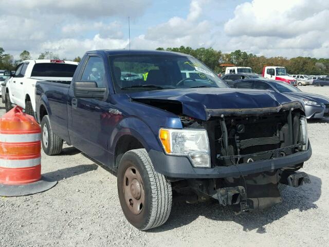 1FTRF12W39KB57682 - 2009 FORD F150 BLUE photo 1