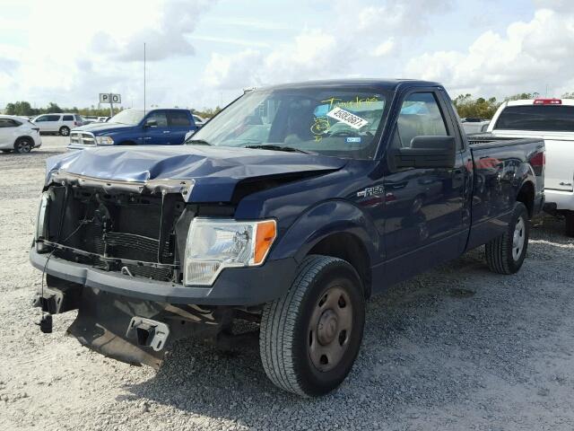 1FTRF12W39KB57682 - 2009 FORD F150 BLUE photo 2