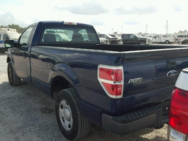 1FTRF12W39KB57682 - 2009 FORD F150 BLUE photo 3