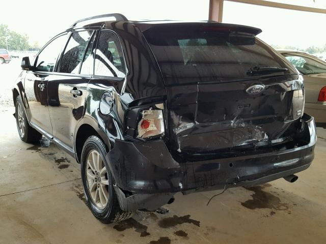 2FMDK48C37BA59324 - 2007 FORD EDGE BLACK photo 3