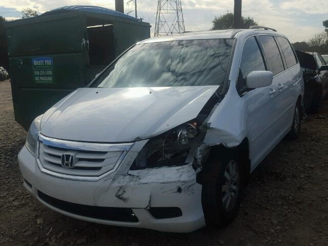 5FNRL3H76AB015302 - 2010 HONDA ODYSSEY EX WHITE photo 2