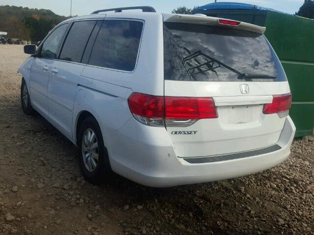 5FNRL3H76AB015302 - 2010 HONDA ODYSSEY EX WHITE photo 3