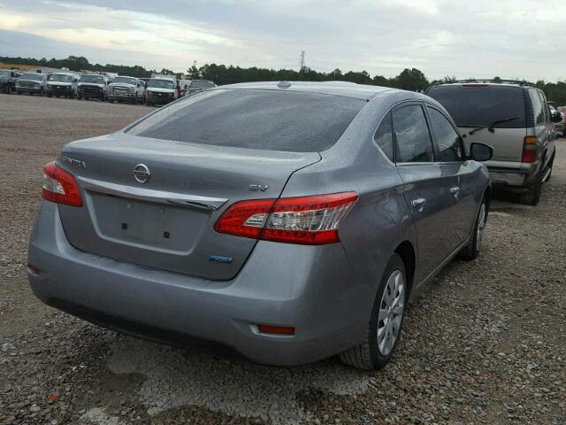 3N1AB7AP8DL713310 - 2013 NISSAN SENTRA S GRAY photo 4