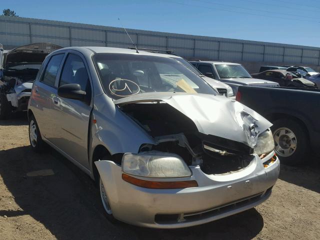 KL1TD62664B179183 - 2004 CHEVROLET AVEO SILVER photo 1