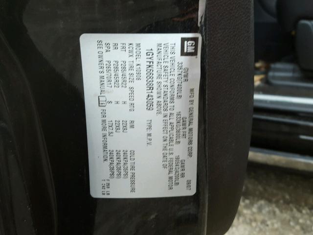 1GYFK66838R143059 - 2008 CADILLAC ESCALADE E BLACK photo 10