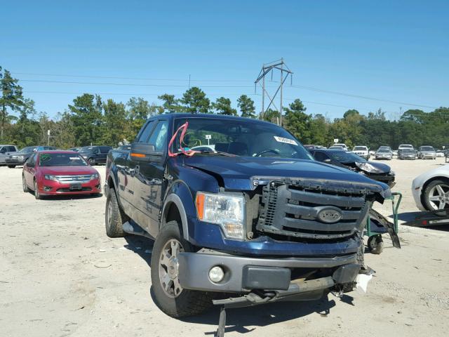 1FTPX14V39FA55946 - 2009 FORD F150 SUPER BLUE photo 1