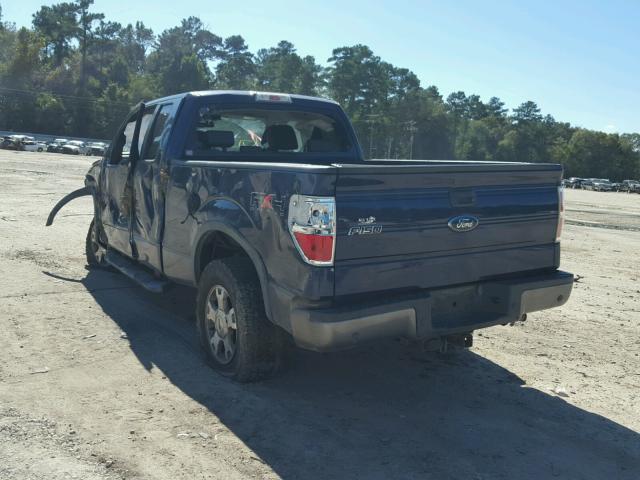 1FTPX14V39FA55946 - 2009 FORD F150 SUPER BLUE photo 3